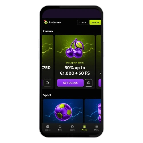 Instaasino casino application
